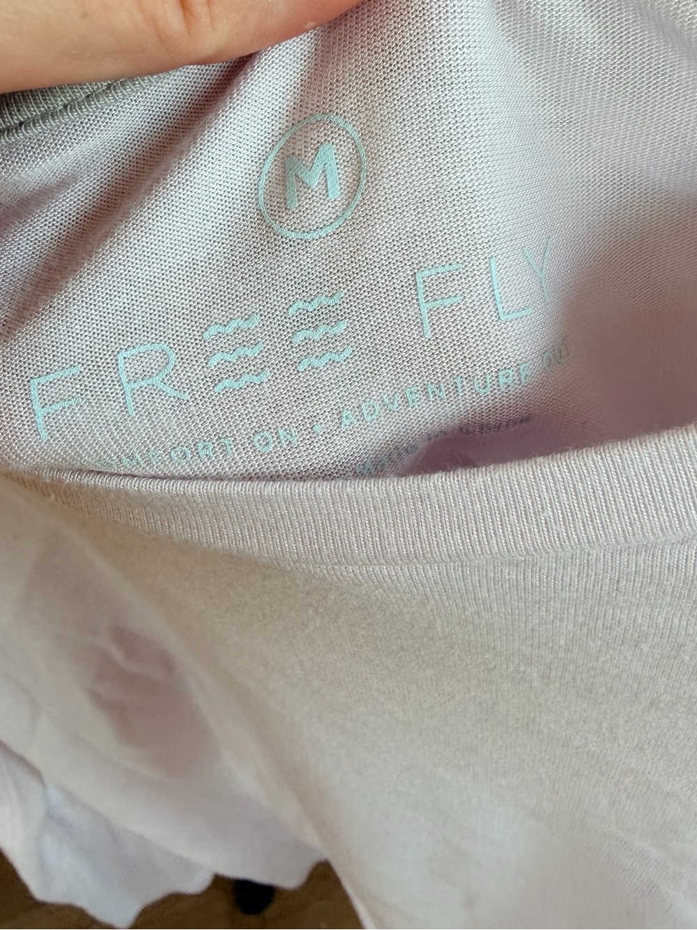 Free Fly Apparel Lavender Long-Sleeve Crew Neck Top - Picture 2 of 4